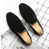 أحذية الرجال اليومية All-Match Dress Shoes Faux Soede Solid Color Fashion Business Party Party Simpling On Classic