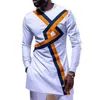 Männer T-Shirts Afrikanischer Mann Modekleidung Weißes Langarm-T-Shirt für Männer Herbst Winter Casual Slim Fit Plus Size Afrika Männlich Dashiki