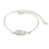 Link Bracelets 5 Pcs/Set Ladies Fashion Shell Pineapple Chain Silver Color Bracelet Set Bohemian Charm Beach Party Jewelry