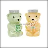 Bouteilles D'eau 500 Ml En Forme D'ours En Plastique Bouteille D'eau Jetable Jus Boisson Lait Bouteilles De Thé Pour Enfants Drop Delivery Home Garden K Dhxo4