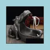 Articoli novità Ippopotamo Statua Decorazione Resina Artware Scpture Decor Accessori per la casa T200330 Drop Delivery Garden Dhzke