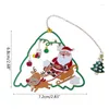 Santa Claus Metal Bookmark Pendant Page Divider Tassel Book Mark For Adults Kids Lovers Writers Students Gifts