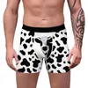 Underpants Boxershorts Men Anime Print Black High Quality Mid-waist Elastic Sexy Breathable Briefs Big Size Male Shorts