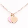 collier Amour coeur bijoux de créateur pendentif Colliers pour femmes plaque en or 18 carats en acier inoxydable mode sud-américaine Accessorie273C