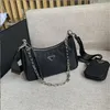 2 Stück 2022 Umhängetasche Neues Muster Nylon Handtaschen Verkauf von Damen Luxurys Modedesigner Taschen Klassische Damen Diagonal