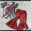 Set Baby Maternity Drop Delivery 2021 Abiti firmati per bambini Baby Silk Boutique Kids Girls Bell Bottom Outfits Whole Chi2079499