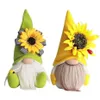 Party Favor Bee Festival Faceless Doll Dwarf Cute Sunflower Ground Fine Autumn Color Ornaments Drop Delivery Home Garden Festive Par Dhfjn