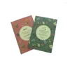 Mini carnet de notes série florale mignonne, 4 pièces/lot, couleur fleur et oiseau, carnet de notes de dessin animé, petites fournitures scolaires, papeterie coréenne