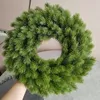 Decorative Flowers Wreaths Artificial Pine Needles Branches Cones Christmas Garland for Home Window Door Hanging Decoration Wreath Plant 221109
