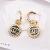 20style Mixte 18K Or Plaqué Argent Lettres Stud Marque De Luxe Designers Boucle D'oreille Coeur Célèbre Géométrique Femmes Célèbres Cristal Strass Perle Bijoux De Mariage