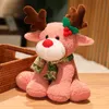 Christmas Teddy Bear Plush Toys Stuffed Animal Doll With Santa Hat and Scarf Kids Christmas Valentine's Gift