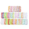 Décoratif Fleurs Couronnes 50 pcs Hawaïen leis Guirlande Artificielle Collier Hawaii Guirlande Parti Fournitures Plage Décor 221109