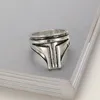 Bagues de cluster Harong Mignon Star Boba FeHelmet Mandolorian Bounty Knight Metal Punk Bijoux Bague De Charme Hommes Accessoires Cadeau1988502