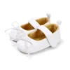 Första vandrare småbarn mjuka sulade sneakers skor 0-18m bowknot anti-slip baby flicka casual sko född promenad