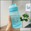 Tumblers 550Ml St Plastic Bottle Sports Water Bottles With Children Students School Outdoor Cam Drop Delivery Home Garden Kitchen Di Dhquk