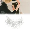 Başlıklar Gelin Kristal Head Band Tiara Taç Başlık Saç Aksesuarları Gelin için Gümüş Prenses Rhinestone
