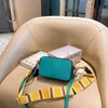 Вечерние сумки для плеча 2022 Корейская версия New Women W Wide Phould Strap J Fashion Color Commanting Camera Single Messenger Bag257k