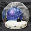 Reclame Opblaasbare Sneeuwbol Bounce Bubble Tent Transparante Koepel Photo Booth Met Achtergrond Voor Outdoor Kerstdecoratie