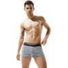 Running Shorts European And American Men's Striped Home Comfortable Woven Youth Low Waist Sexy Boxer Beach Sports Swimming Surf Z0522