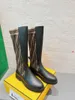 Women Designers Boots skórzana Martin kostka Chaelsea But Fashion Wave Kolorowa gumowa podeszwa zewnętrzna elastyczna taśma luksusowa platforma opona Bottega -N158