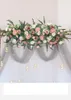 Flores decorativas Flor artificial Arco retro do casamento pendurado linha bola de fundo Props Customização de decoração em casa