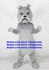 Mascot Costume Grey Bulldog Dogs Pitbull Bull Dog Pit Bulls Terrier Cartoon Character Department Store Gifts Souvenirs zx101