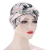 Berretti da donna Cappello da donna Stampato floreale Musulmano Volant Cancer Wrap Cap Baseball Clip Finesse