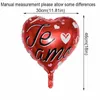 18inch Gold Silver Coeur rouge Love Decoration Balloon Decoration Pure Couleur Foil Helium Baloon Wedd