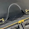 10A Mirror Quality Luxury Designer Vanity With Chain Bags Women Designer Handväska äkta läder Messenger Bag Withbox C122