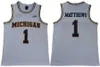 Maillots de basket-ball NCAA Michigan Wolverines 5 Jalen Rose Jersey Chris Webber 4 Juwan Howard 25 1 Charles Matthews 2 Jorda Poole College Basketball Jaune Hommes