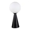 Table Lamps Nordic Cone LED Lamp With Glass Shades Gold Black Modern Round Desk For Bedroom Bedside Office Study Room Desks