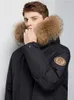 Parkas de plumón para hombre -30 grados Cuello de piel grande Chaqueta de pato blanco Hombres Grueso Invierno Masculino Parka cálido A prueba de viento Bolsillos de calidad superior 221110