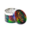 50 mm 4 couches Herb Grinder accessoires de fumée en alliage zinc