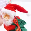 Plush dockor Gift Electric Climbing Ladder Santa Claus Christmas Ornament Decoration for Home Tree Hanging Decor with Music 221109