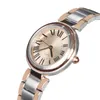 2022 Top Ranking 2 Tone Analog 3 Hands Lady Quartz Wrist Watch Damen Uhr Luxury Women Vintage Style Watchg2lm