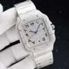 4K7C 2023 Diamonds Mens Watch Automatic Mechanical Watch 40 مم مع سوار الصلب المرصع بالماس VVS1 GIA WRISTWATCH