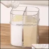 Storage Bottles Jars Storage Bottles Jars Household Salt And Pepper Shakers Spice Organizer Container Plastic Canister Kitchen Jar Dhnnq