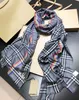 Модельер -дизайнер шерстяной клетчатый шарф женский шаль классический британский клетчатый шарфс мужской бархат