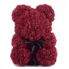 Fiori decorativi 25CM / 30CM / 40CM Drop Rose Bear Fidanzata San Valentino Regalo della mamma Teddy Beart Decorazione festa di compleanno