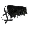 Party Supplies Victorian Real Natural Feather Shrug Shawl Shoulder Wrap Cape Gothic Collar With Ribbon Ties For Costume