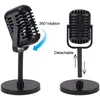 Microphones Vintage Microphone Prop Plastic Fake Retro For Costume & Role Play Antique Stage