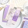 Summer Poetry Bookmark Paper Reading Book Mark Vintage Plant Flower Page Marker Message Card Stationery Supplies