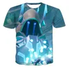 Мужские рубашки T 2022 летние 3D -припечатки роботы мужчины футболка для толстовки мягкая хлопковая рубашка с коротки