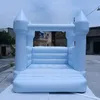 8x8ft Kids mini bounce house Inflatable white Bouncy Castle Wedding Bouncer Jumping Adult for Party with blower free ship