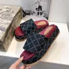 Büyük Boy 35-45 Platform Sandalet Tasarımcı Slides Slipers 60mm Moda Terlik İşlemeli Canvas Tuval 2022 Kadınlar Takılıp Toz Çantalar