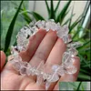 Bedelarmbanden bedelarmbanden handgemaakte stretch clear quartz crystal chip armband irregar netten minerale natuurlijke genezing sieraden wom dhvhs