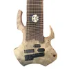 Instrument de musique Burl Flame Top Guitare électrique haute qualité Basse électrique 18 cordes Acajou Xylophone Corps Touche en bois de rose 6 cordes