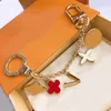 Designer di titoli Skeychain Case Chiave Fashion Flower Keyring Borse amante Gift 2211103Z