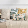 Kudde Case Home Decor Cushion Cover Daisy Floral Geometric 45x45cm30x50cm Gulbl￥ broderi Mjuk mysig f￶r vardagsrum 221109