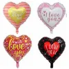 18Inch Gold Silver Red Heart Love Balloon Decoration Pure Color Foil Helium Baloon Wedding Valentine's Day Birthday Party Supplies Globo de Amor de Corazon